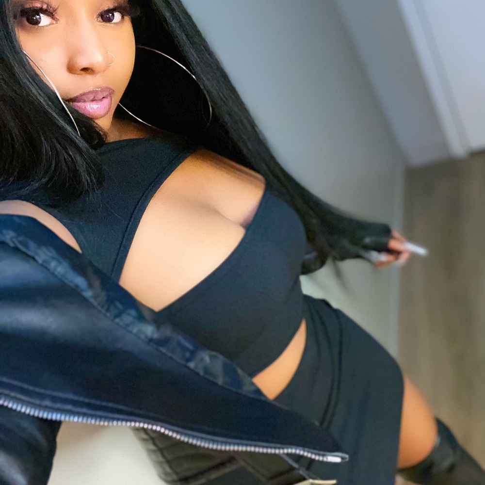 Black cut out dress